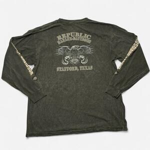 Harley-Davidson American Legend Long Sleeve Tee XL Faded Green